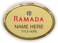(image for) Ramada Logo C Gold Oval Executive Badge