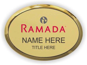 (image for) Ramada Logo C Gold Oval Executive Badge