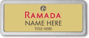 (image for) Ramada Logo C Gold Pebbled Frame Prestige Badge