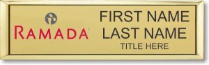(image for) Ramada Logo C Gold Small Executive Badge