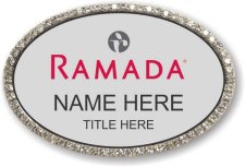 (image for) Ramada Logo C Oval Silver Bling Badge