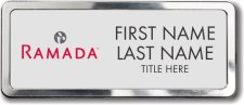 (image for) Ramada Logo C Silver Polished Frame Prestige Badge - Stacked Name