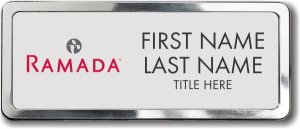 (image for) Ramada Logo C Silver Polished Frame Prestige Badge - Stacked Name