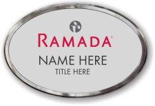 (image for) Ramada Logo C Oval Silver Polished Frame Prestige Badge