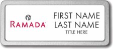 (image for) Ramada Logo C White Pebbled Frame Prestige Badge - Stacked Name