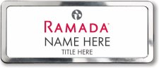 (image for) Ramada Logo C White Polished Frame Prestige Badge
