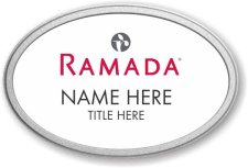 (image for) Ramada Logo C Oval White Pebbled Frame Prestige Badge