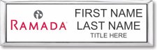 (image for) Ramada Logo C White Silver Small Executive Badge