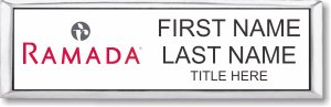 (image for) Ramada Logo C White Silver Small Executive Badge