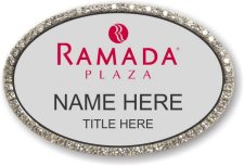 (image for) Ramada Logo D Oval Silver Bling Badge