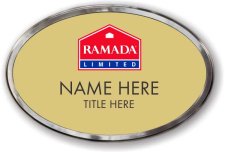 (image for) Ramada Logo F Oval Gold Polished Frame Prestige Badge