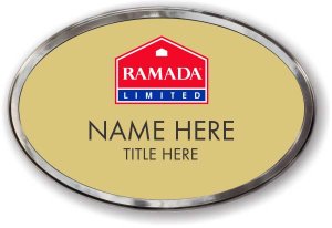 (image for) Ramada Logo F Oval Gold Polished Frame Prestige Badge