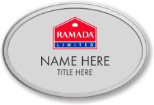 (image for) Ramada Logo F Oval Silver Pebbled Frame Prestige Badge