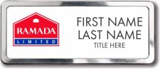 (image for) Ramada Logo F White Polished Frame Prestige Badge - Stacked Name