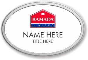 (image for) Ramada Logo F Oval White Pebbled Frame Prestige Badge
