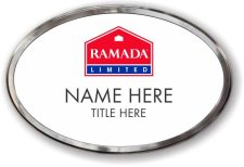 (image for) Ramada Logo F Oval White Polished Frame Prestige Badge