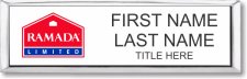 (image for) Ramada Logo F White with Silver Frame Small Executive Badge