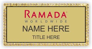 (image for) Ramada Logo G Gold Bling Badge