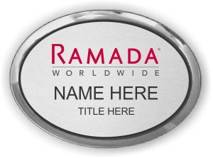 (image for) Ramada Logo G Silver Oval Executive Badge