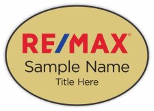 (image for) Remax Gold Oval Badge