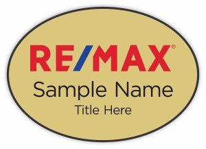 (image for) Remax Gold Oval Badge