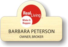 (image for) Real Living Make It Happen Shaped Gold Badge