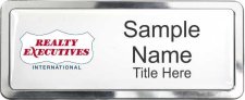(image for) Realty Executives Color Logo - White Polished Frame Prestige Badge