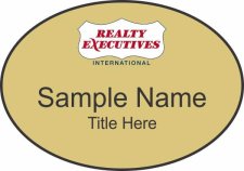 (image for) Realty Executives Color Logo - Oval Gold Badge