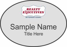 (image for) Realty Executives Color Logo - Oval Silver Badge