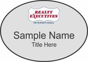 (image for) Realty Executives Color Logo - Oval Silver Badge