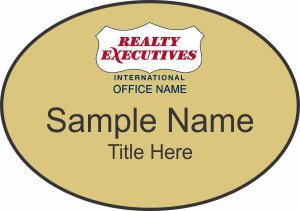 (image for) Realty Executives Color DBA Logo - Gold Oval Badge