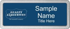 (image for) Realty Executives Platinum Logo - Blue Pebbled Frame Prestige Badge