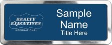 (image for) Realty Executives Platinum Logo - Blue Polished Frame Prestige Badge