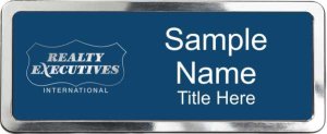(image for) Realty Executives Platinum Logo - Blue Polished Frame Prestige Badge