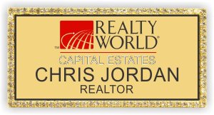 (image for) Realty World Gold Bling Badge