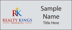 (image for) Realty Kings Properties Silver Badge Square Corners