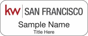 (image for) Keller Williams San Francisco Standard White Badge