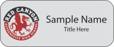 (image for) Red Canyon Alternative High School - Eagle County School District Standard Silver Name Badge