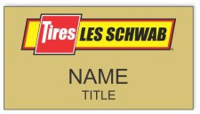 (image for) Les Schwab Gold Badge Square Corners