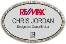 Remax Acorn Properties Bling Silver Badge