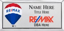 (image for) Remax - Balloon and Text Logo Silver Executive Badge