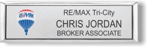 (image for) Remax Balloon Logo Style 1 Small Executive Silver Badge
