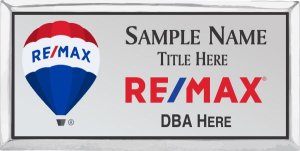 (image for) Remax - Balloon and Text Logo Silver Executive Badge