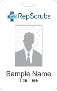 (image for) RepScrubs Photo ID Vertical Badge