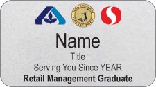 (image for) Safeway/Albertsons Dual Logo RMC Graduate Intermountain Silver Name Badge
