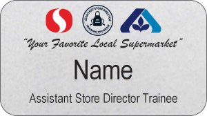 (image for) Safeway/Albertsons Dual Logo ASDT Trainee Portland Silver Name Badge