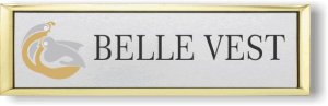 (image for) Rogue Valley Manor Resident Small Executive Silver Gold Framed Badge