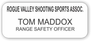 (image for) Rogue Valley Shooting Sports Assoc. White Badge