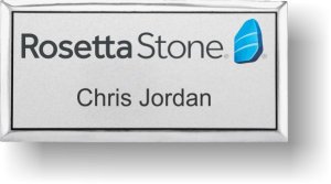(image for) Rosetta Stone Executive Silver Badge (New Logo)