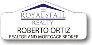 (image for) Royal State Realty White Shaped Badge